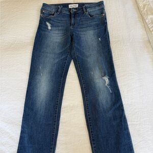 DL1961 Women's Straight Leg Jeans in Deep Blue